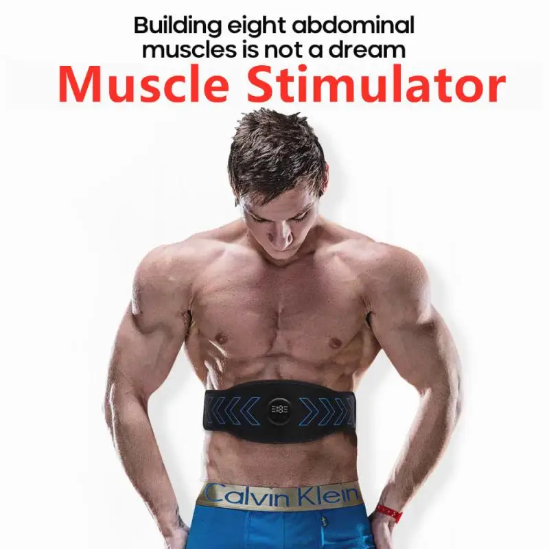 

EMS Abdominal Muscle Stimulator Trainer USB Connect Abs Fitness Equipment Training Gear Muscles Electrostimulator Toner Massage