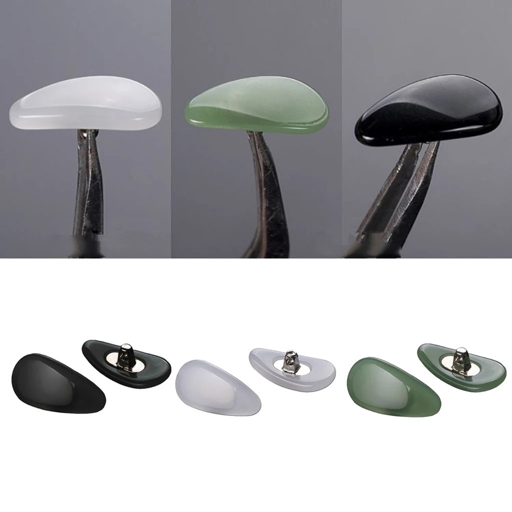 1 пара ввинчиваемых носоупоров для очков солнцезащитных нефритовых носоупоров| |