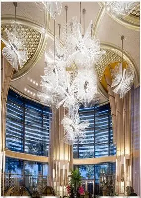 Гостиничный инжиниринг изготовленная на заказ люстра из стекла итальянский