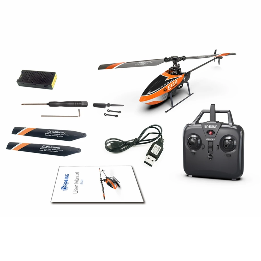 Eachine E129 2 4G 4CH 6-осевой гироскоп удержание высоты Flybarless RC вертолет RTF опциональный