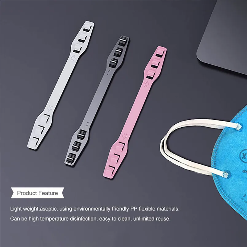 4PCS Face Mask Buckle Third Gear Adjustable Anti-Slip Ear Grips Extension Hook Three Color 20m07 | Дом и сад
