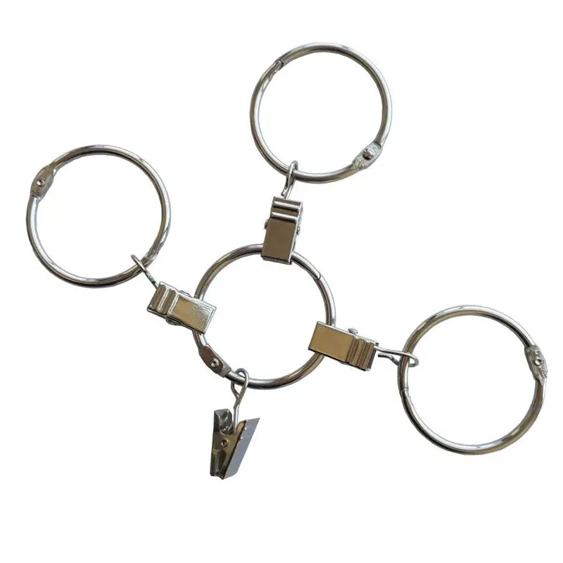 Зажимы для штор металлические нержавеющие 1 5 дюйма 30 шт./упаковка | Дом и сад