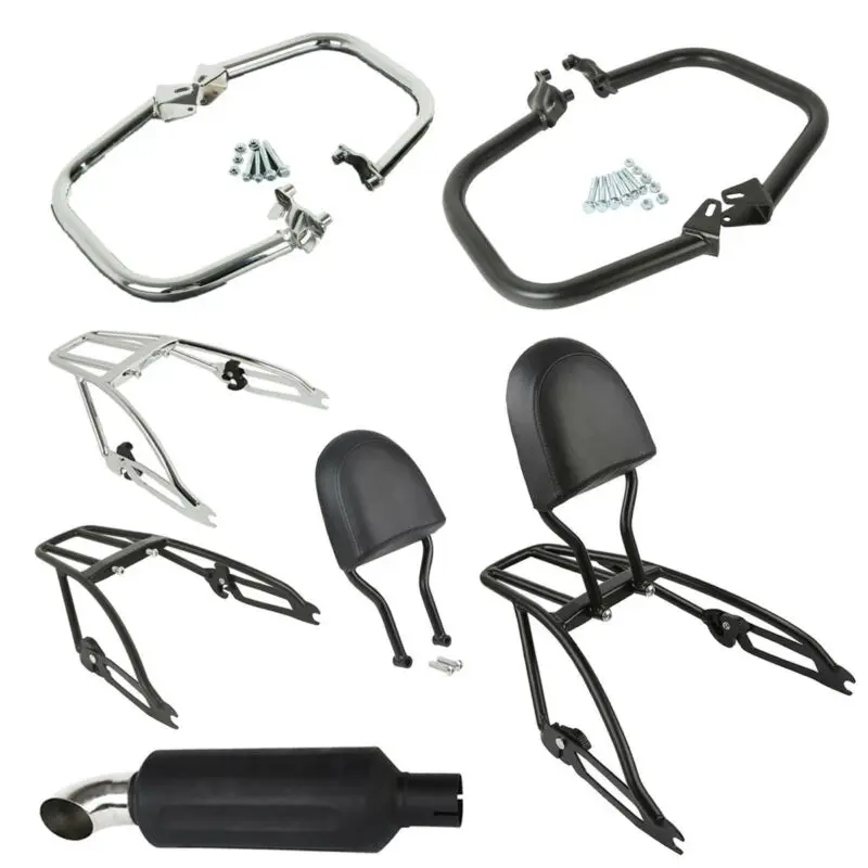 Защита двигателя мотоцикла багажная стойка для выхлопной трубы Harley Street XG500 XG750 500