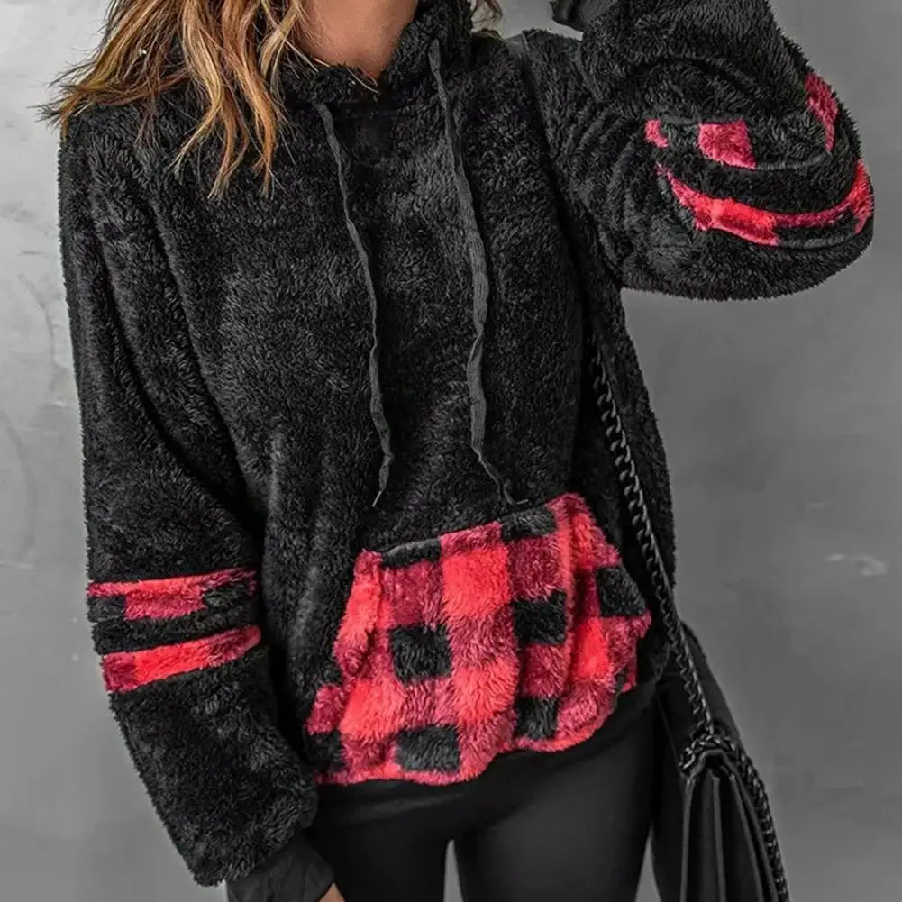 

Hoodie Top Drawstring Fluffy Hoodie Jumper Fluffy Sweatshirt Beautiful Fluffy Hoodie