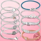 Женский браслет-цепочка со змеиным плетением