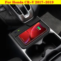 10w fast wireless charging intelligent infrared for honda cr v car phone wireless charger holder 2017 2019