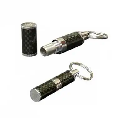 

Top Grade CARBON FIBER Pro cigar drill Mini Sharp Small Cigar Punch Pocket Gadgets Draw Hole Hole Puncher Cutter with Key Ring