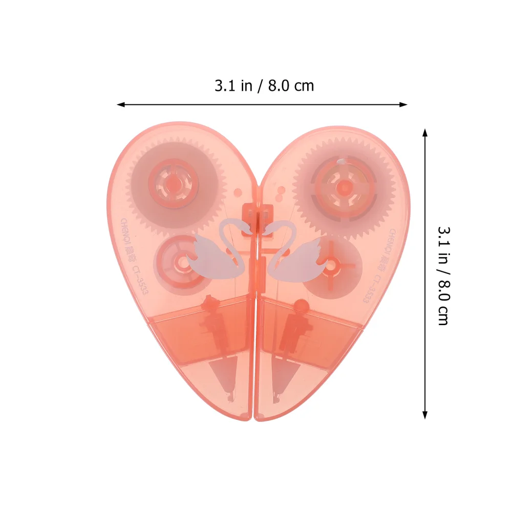 

2pcs Creative Couple Heart-shaped Correction Tape Student Correction Tape