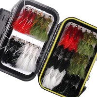 30pcsbox assorted woolly bugger streamers flies lure classic saltwater freshwater game fish flies pike bass rainbow trout