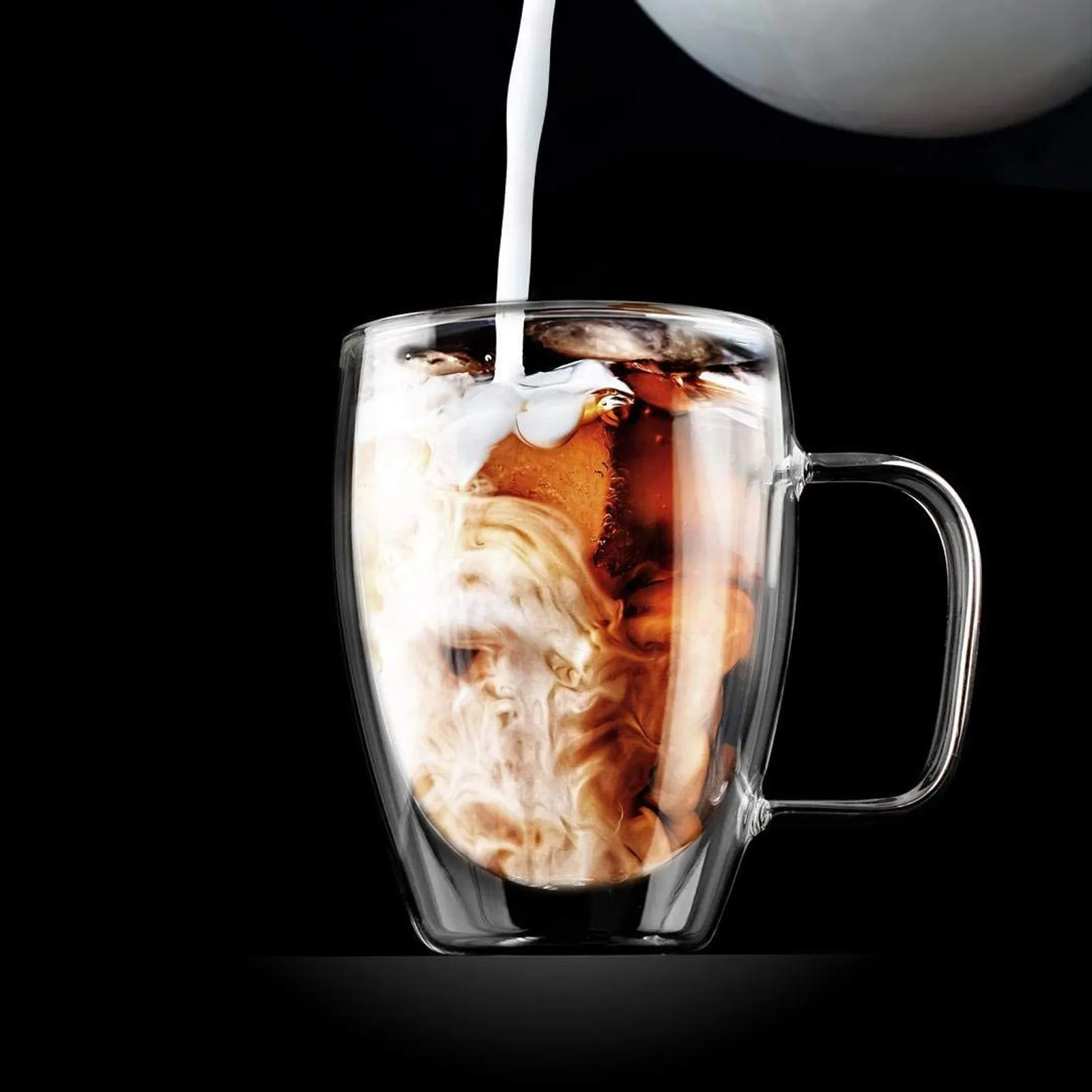 2PC Heat Resistant Double Wall Glass Cup 250/350/450 Ml Beer Coffee Water Cups Transparent Wholesale Drink Set | Дом и сад