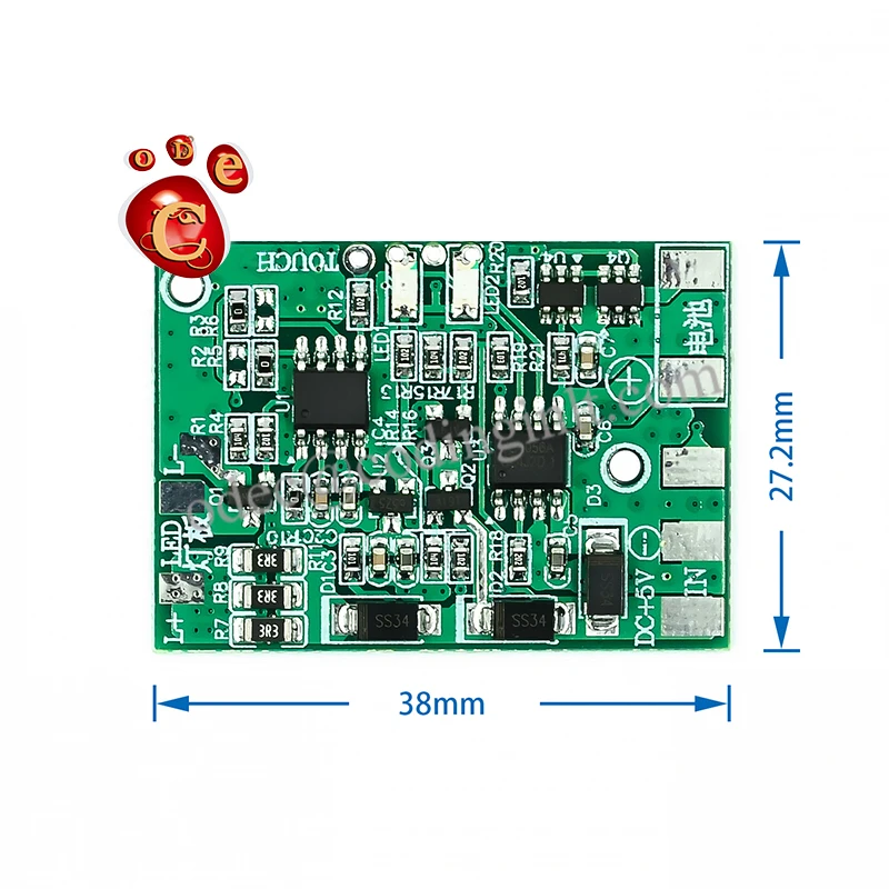 Светодиодный индикатор постоянного тока с защитой от зарядки неполюсный