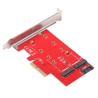pci e x4 to ngff m 2 ssd adapter riser extender card pci express expansion card support m 2 key bm sata desktop computer acces