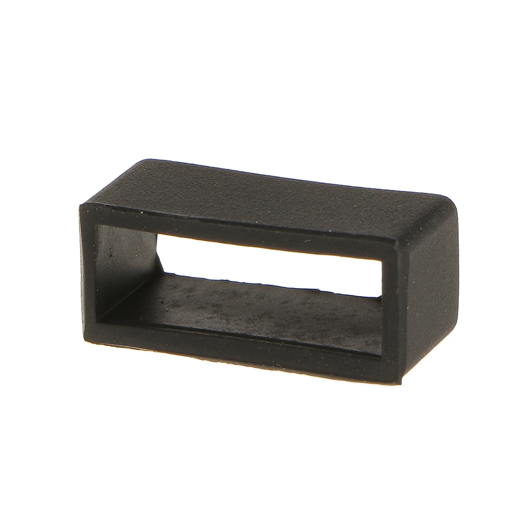 Держатель для ремешка часов черная силиконовая резиновая Пряжка из ПВХ 20 мм 10 шт.