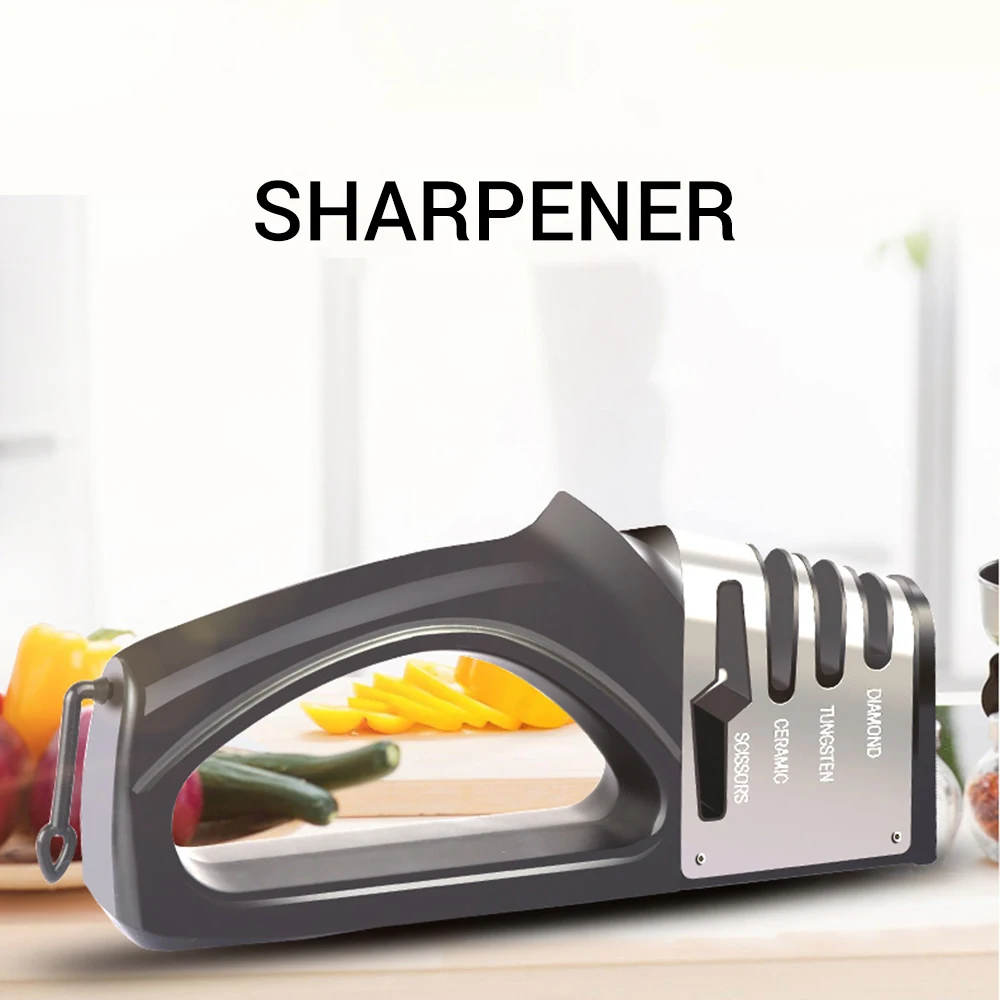 4 в 1 Профессиональный Ножи Sharpene Кухня бытовой ручной Бриллиантовая заточка