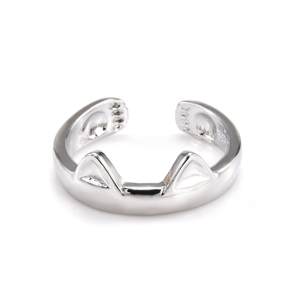 Кольцо с кошачьими ушками регулируемое кольцо для большого пальца подарок