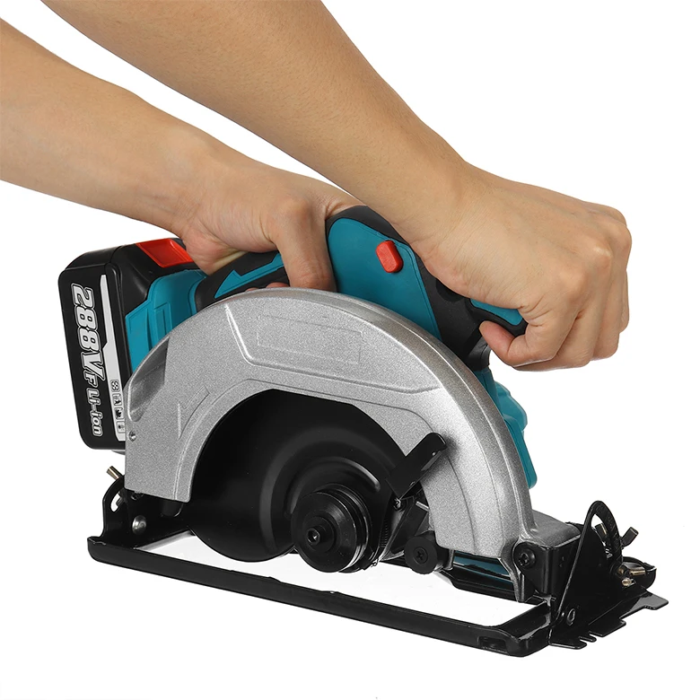 

288VF Battery Electric Circular Saw Heavy Duty Wood Steel Cutting Tools Home DIY Saw 3800RPM Cutting Machine Handle Power Work