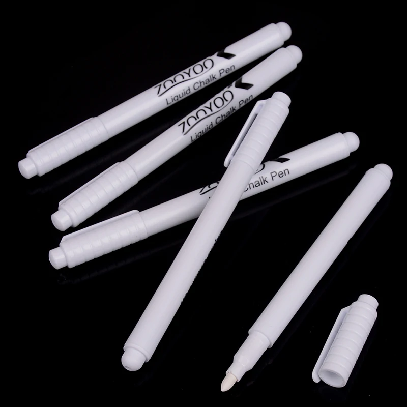 3Pcs 13.5cm White Liquid Chalk Pen Marker Chalkboard Blackboard Ink Used on Window Erasable | Канцтовары для офиса и дома