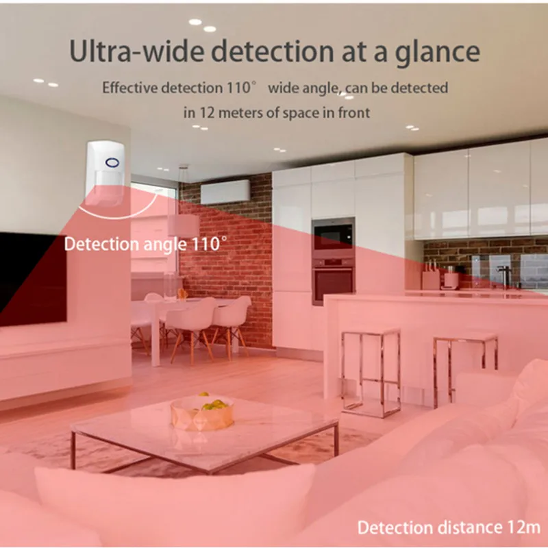 Tuya Smart WiFi Infrared Detectors Outdoor Wireless PIR Alarm Motion Sensor Compatible With Tuya/Smart Life APP Home | Безопасность и