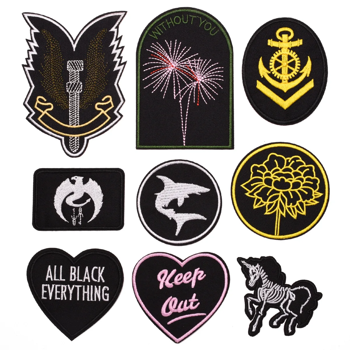 Компьютерный Утюг на заплатках bade вышивка ткань с индивидуальным алфавитом