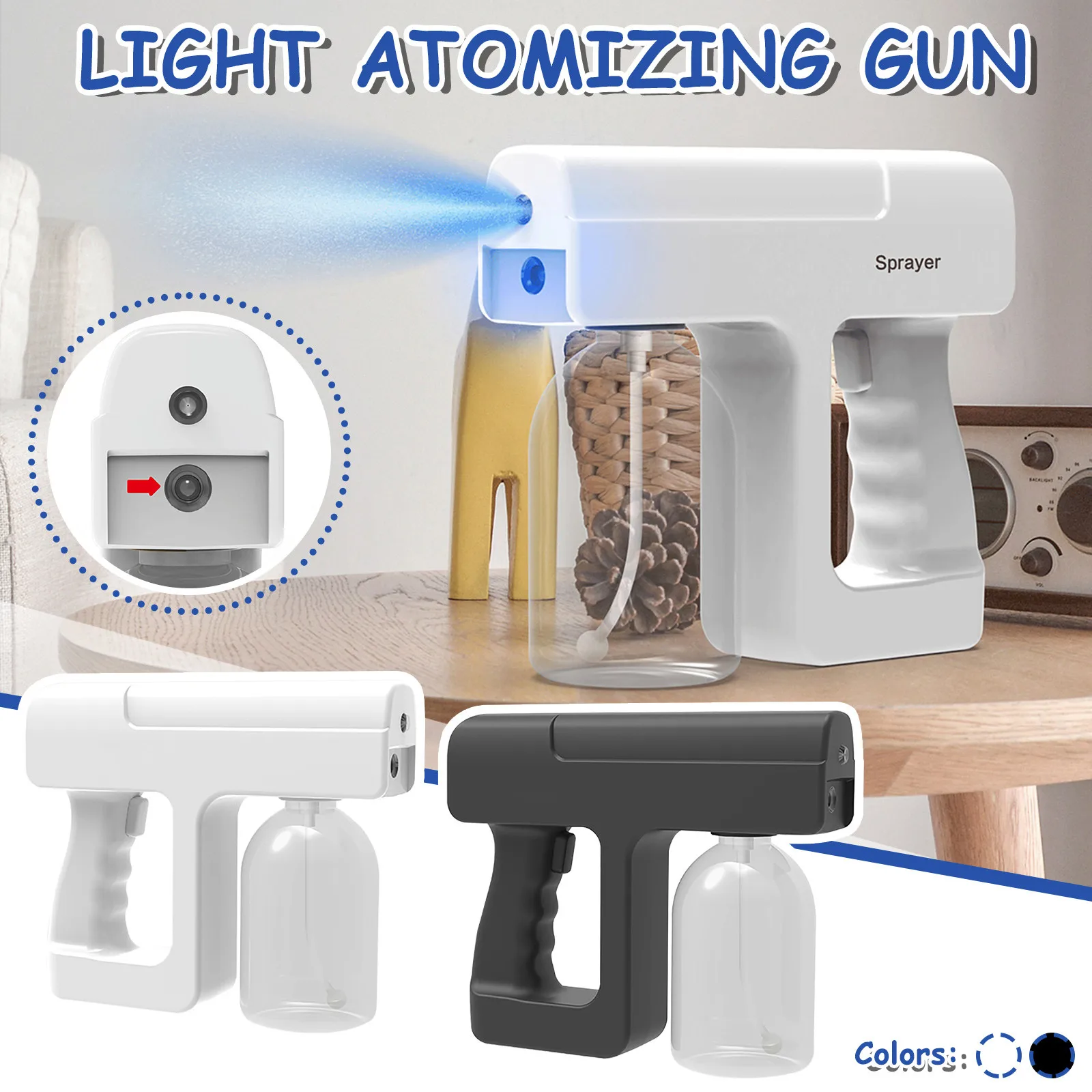 Электрический беспроводной портативный Перезаряжаемый USB распылитель для
