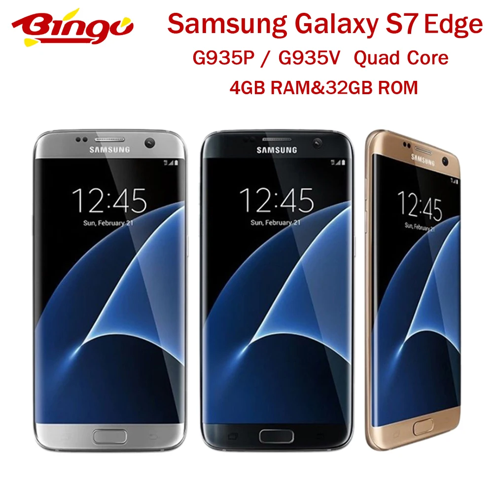 Мобильный телефон Samsung Galaxy S7 Edge разблокированный версия США G935P G935V LTE Android