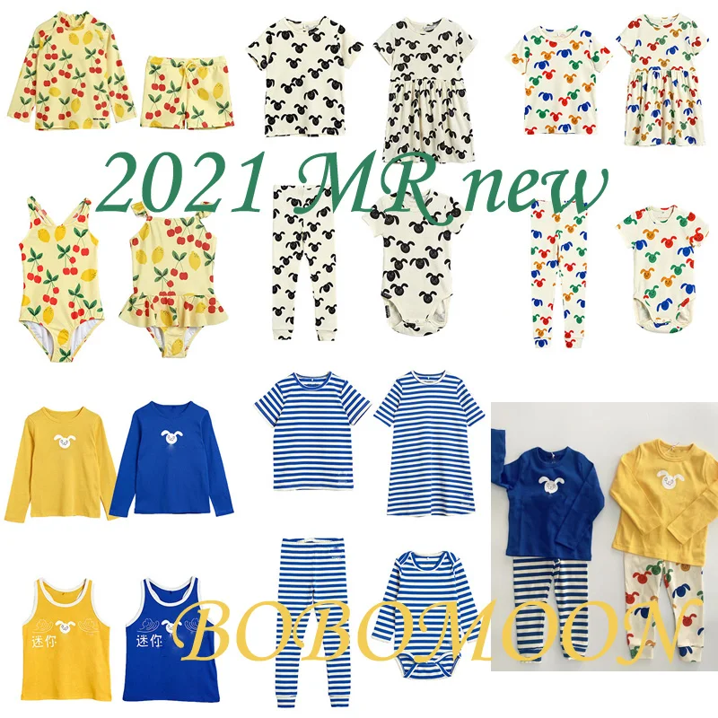 

Pre-sale 2021 NEW MR Girl Christmas Outfit Toddler Girl Clothes Kids Summer Set for Boys Swimming Sets