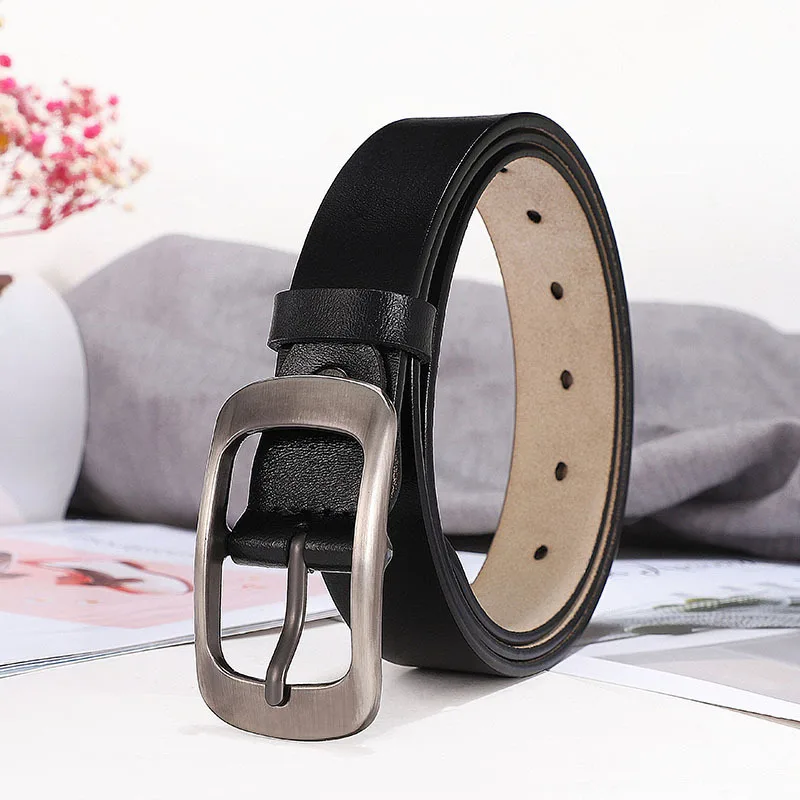 

Belt Men's Leather Automatic Buckle Belts For Young People Simple High-end Leather Pants Belts For Men And Women PD283