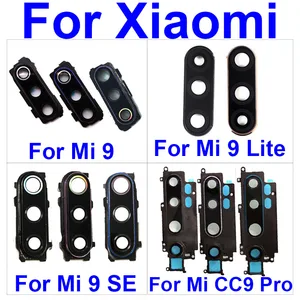Задняя крышка объектива камеры стеклянная рамка для Xiaomi A3 CC9 Mi 9 9se Lite pro Основная большая задняя крышка камеры рамка + наклейка запасные части
