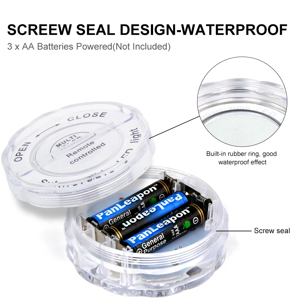 Погружная светодиодсветильник лампа RGB с дистанционным управлением подводный