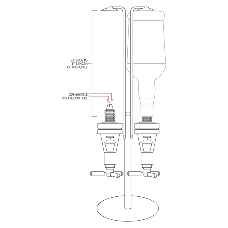 4 вращающимися головками Нержавеющая сталь вина сок коктейль Стенд напитки