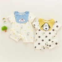 babys summer clothes babys short sleeve one piece clothes summer pure cotton thin cute baby clothes