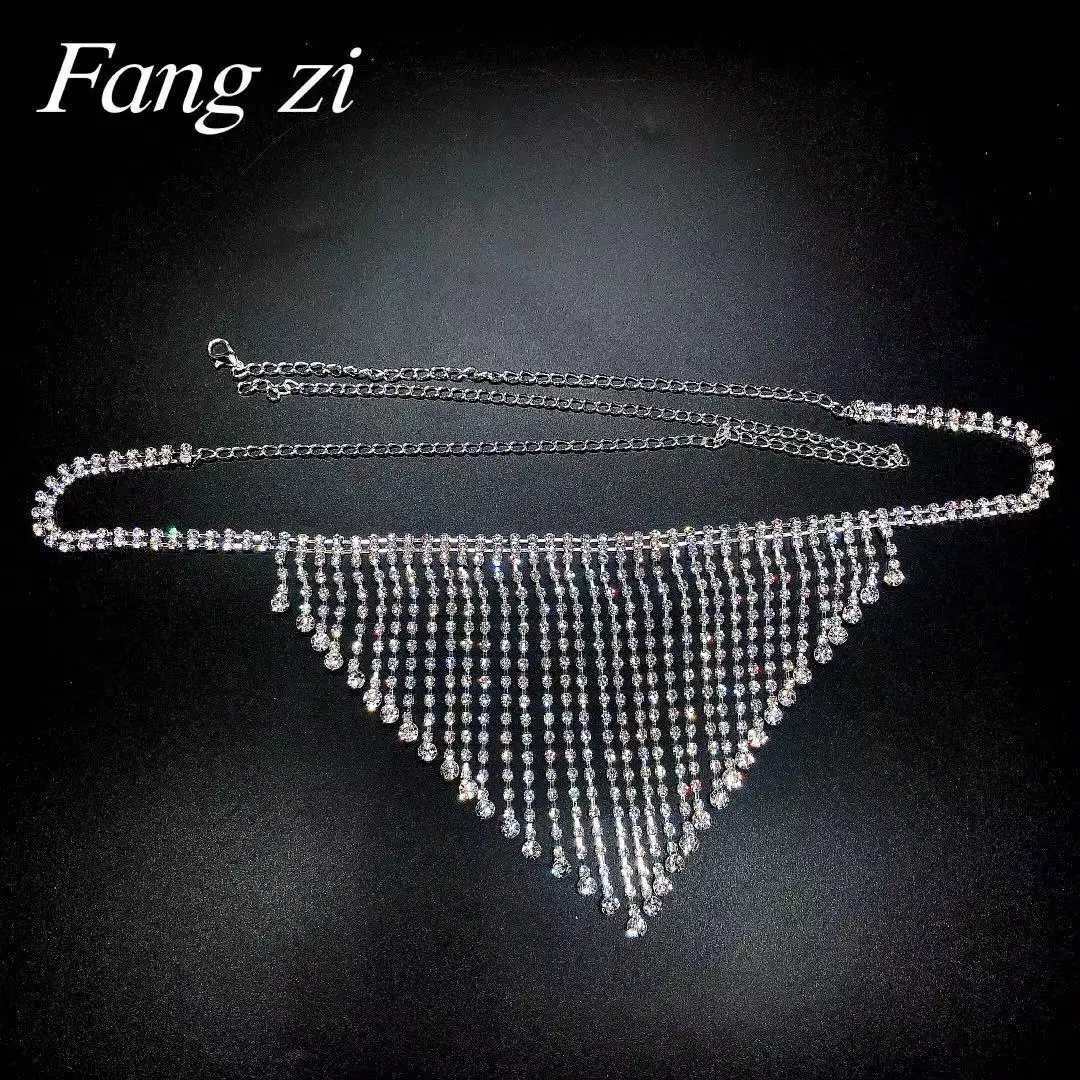 Женский цепочка для тела со стразами бюстгальтер с цепочкой и блестящими