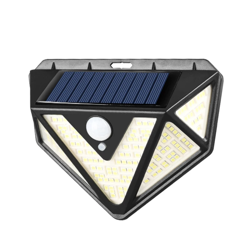 4pcs 166 LED Solar Light Outdoor Lamp Powered Sunlight 3 Modes PIR Motion Sensor For Garden Decoration Wall Street | Лампы и освещение