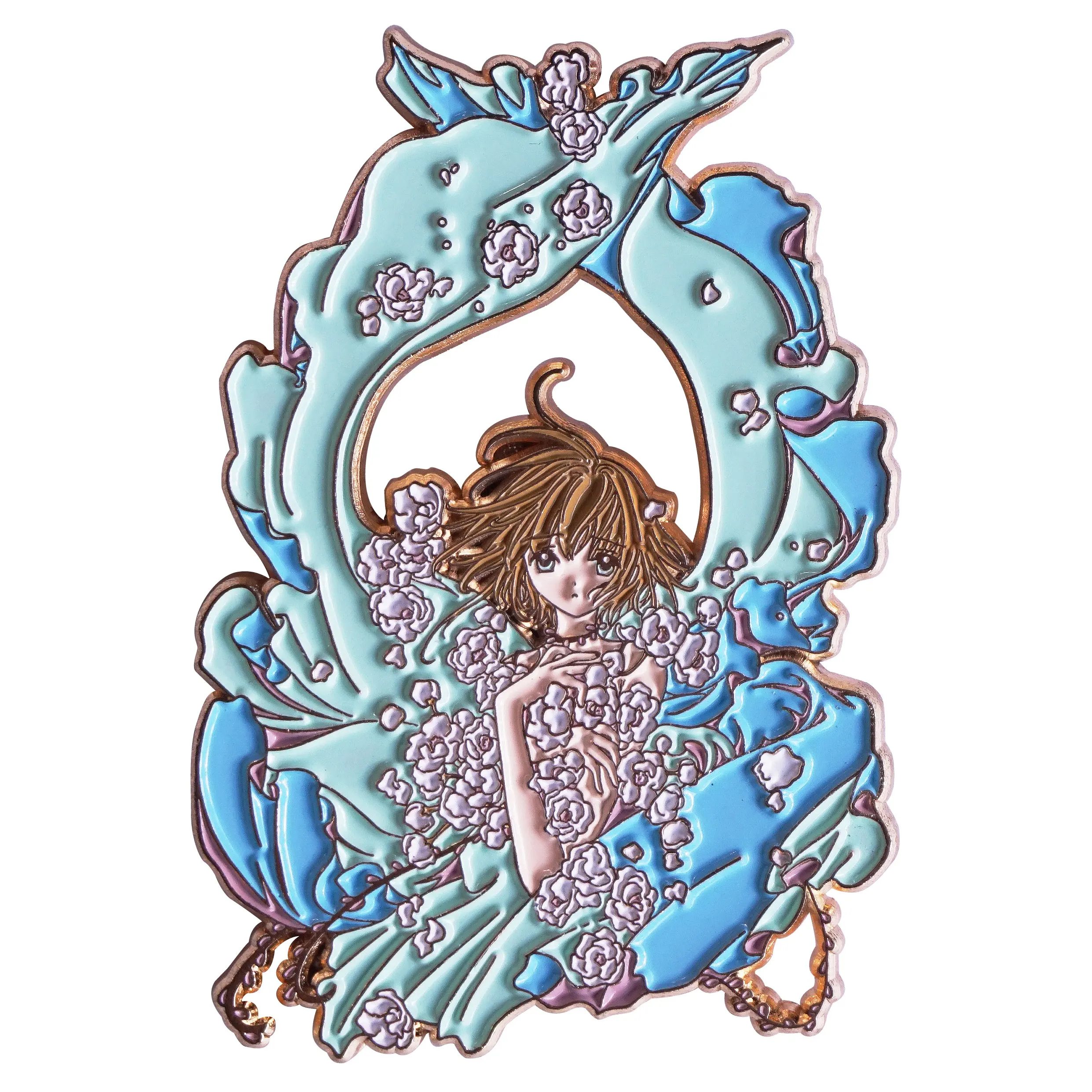 

Cardcaptor Sakura Anime NEW Metal Badge Kinomoto Sakura Art Brooch Pin Bags Accessories Souvenir Holiday Gifts