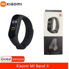 Оригинальный Смарт-браслет Xiaomi Mi Band 4 глобальная версия, сенсорный экран, водонепроницаемое спортивное фитнес-устройство, пульсометр, Bluetooth 5,0