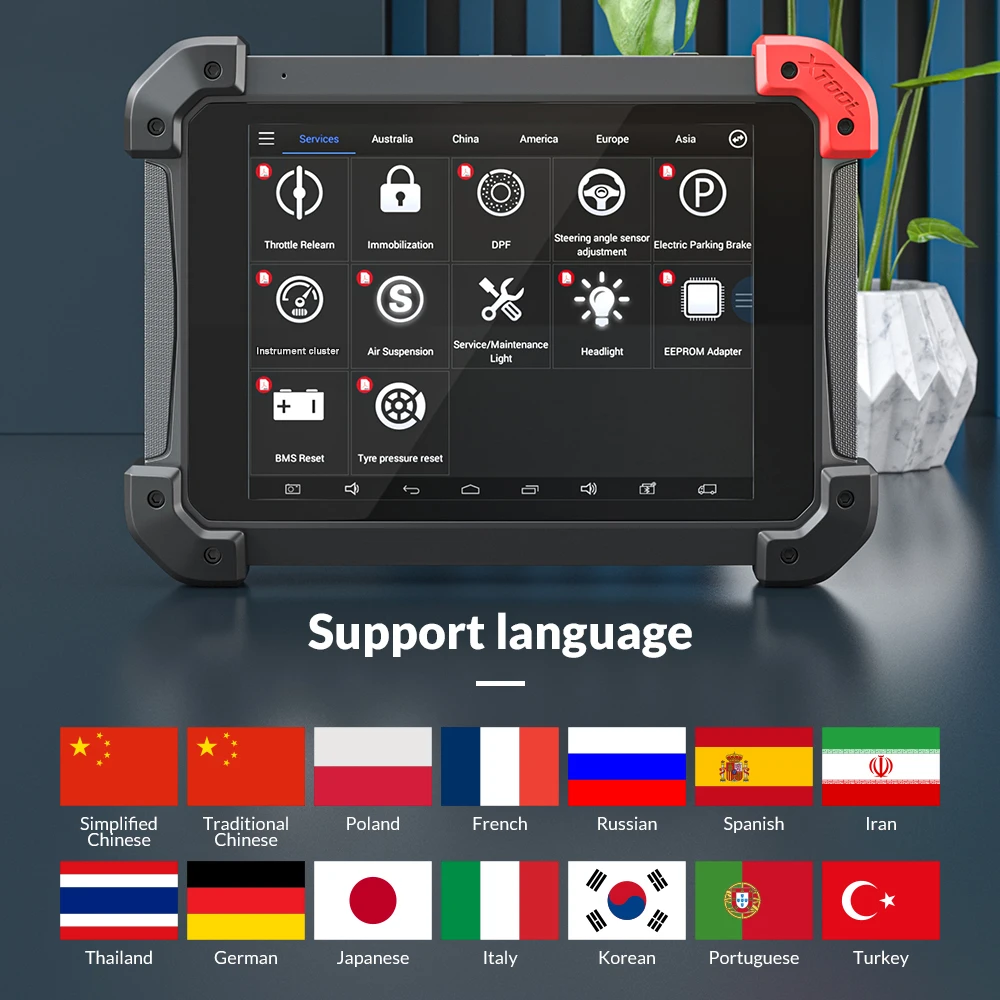 Сверхмощный диагностический инструмент XTOOL PS90 PRO для автомобилей и грузовиков
