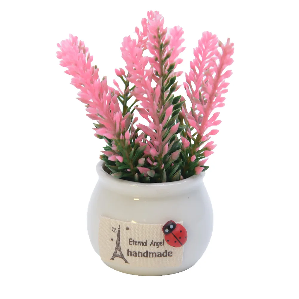 Лавандовый искусственный цветок офисное украшение креативные мелкие предметы