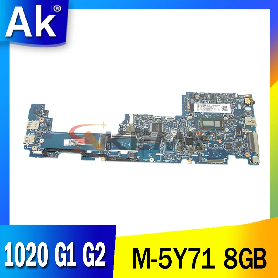 

Akemy FOR HP EliteBook 1020 G1 G2 Laptop Motherboard 6050A2646201-MB-A03 790064-001 790064-601 790064-501 M-5Y71 CPU 8GB