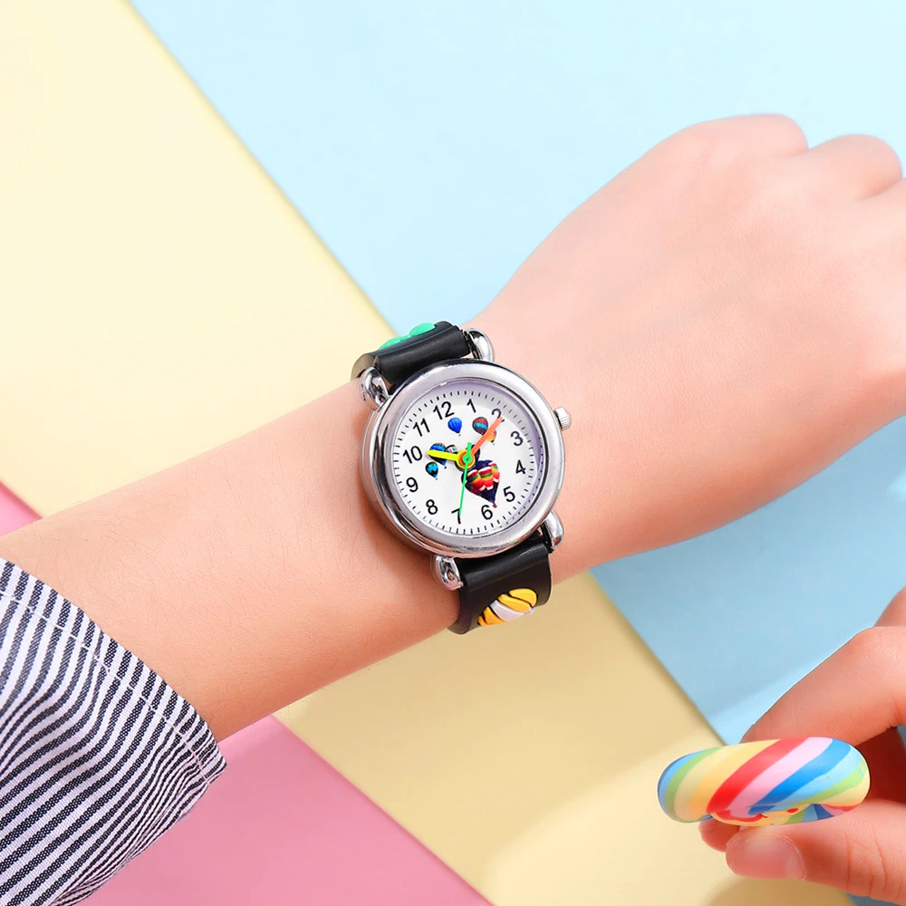 Хит продаж воздушный шар сплав циферблат детские часы милые для девочек подарок