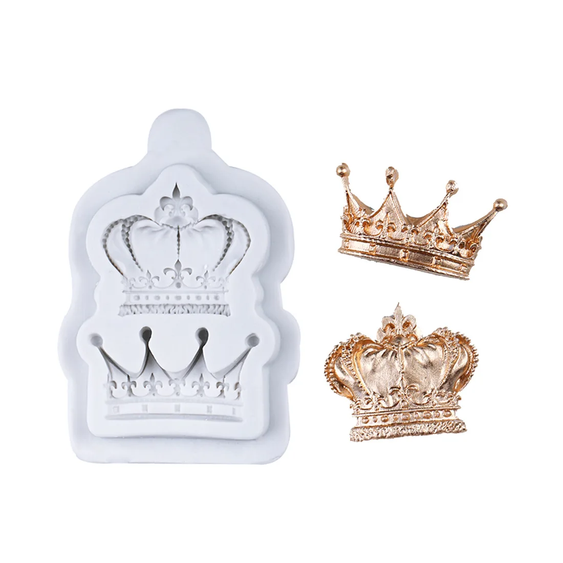 

Princess Queen Crowns Fondant Silicone Mold for DIY Pastry Cupcake Dessert Lace Cake Decoration Kitchen Accessories Baking Tool
