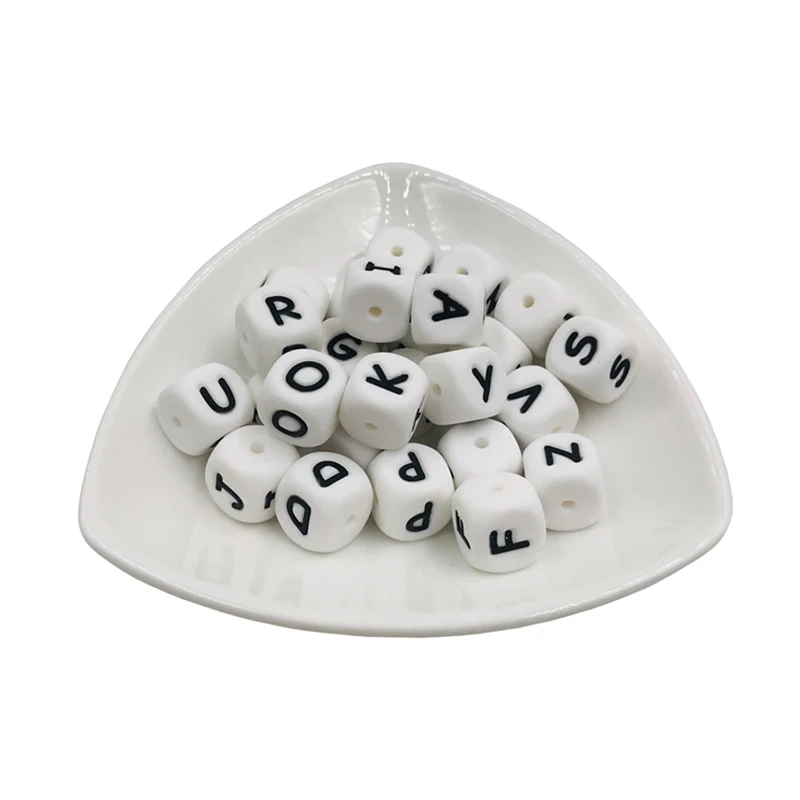 Coskiss-Cuentas de silicona de 12mm para manualidades, abalorios de letras del alfabeto, cuentas de silicona de grado alimenticio, collar de dentici&oacute;n, cuentas de enfermer&iacute;a, 20 Uds.-3