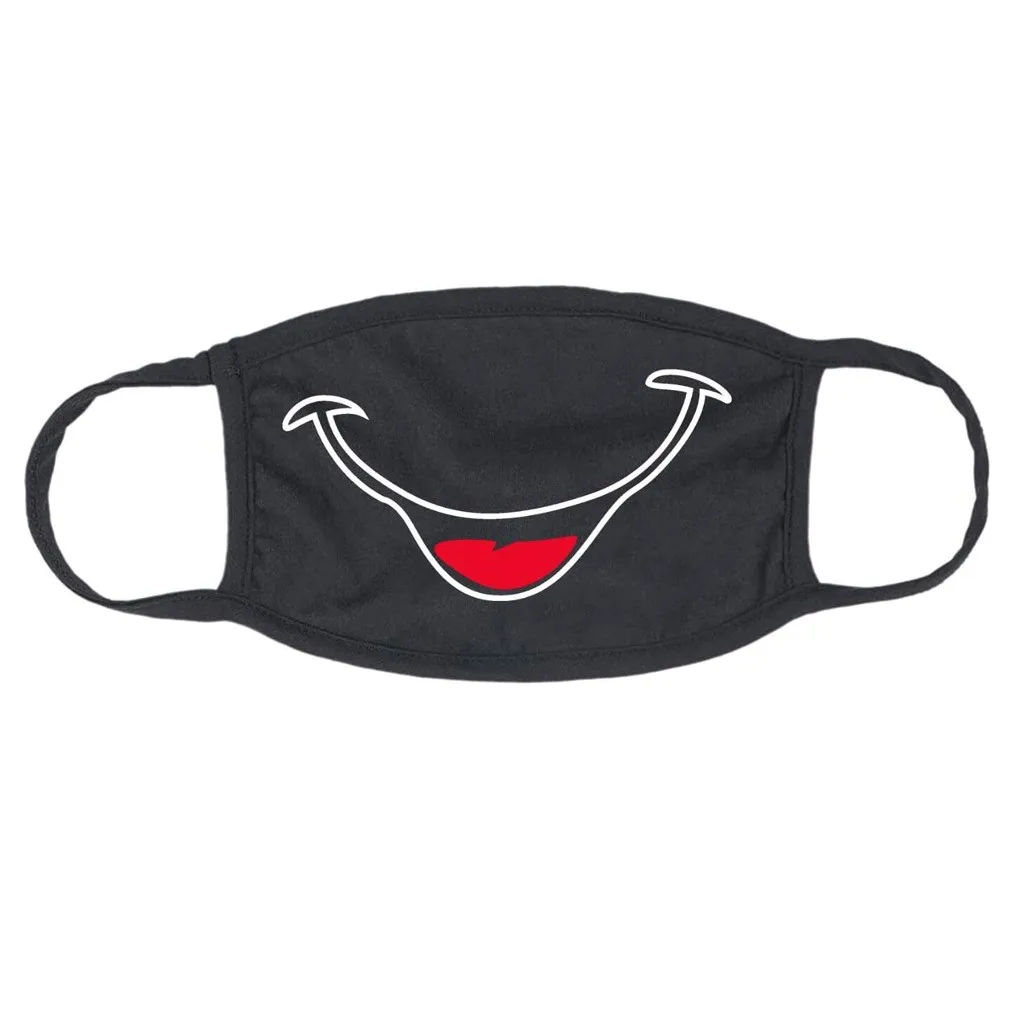 Забавная маска для лица моющаяся Тканевая мужчин многоразовая защита рта