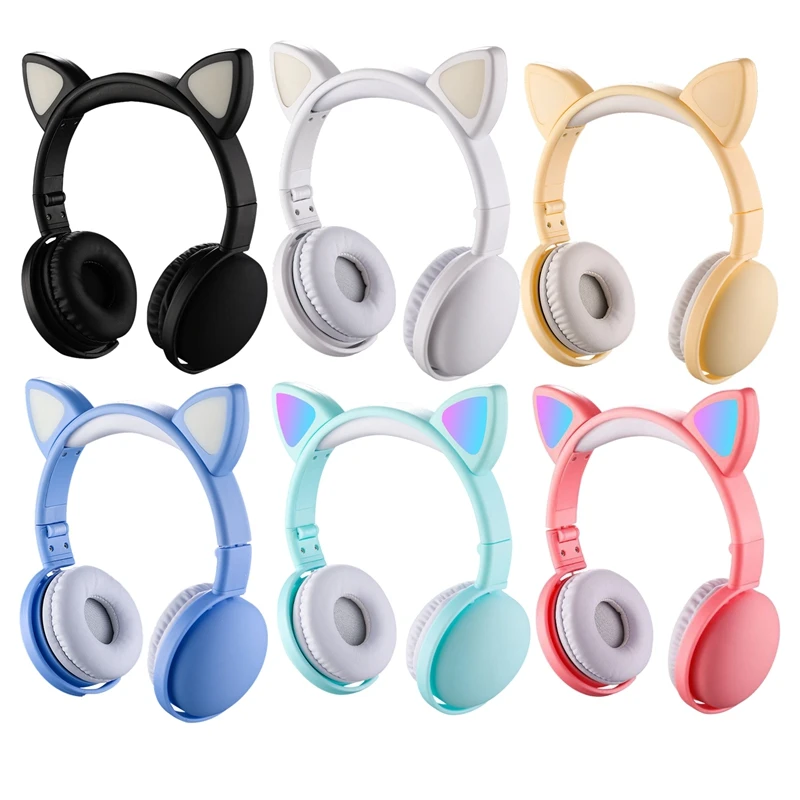 

Детская игровая гарнитура Cat с микрофоном и поддержкой Bluetooth 5,0