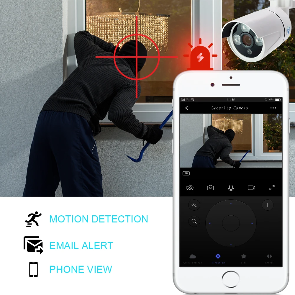 1080P Беспроводная камера наблюдения комплект 2CH/4CH WiFi NVR домашняя CCTV инфракрасная