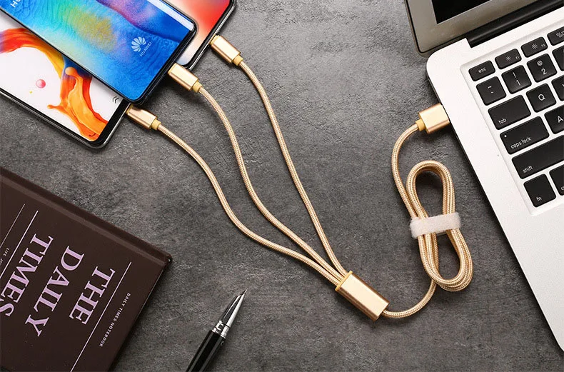 Быстрая зарядка USB линия 3 a кабель для передачи данных type-C кабель для зарядного устройства Micro USB кабель как одна телефонная линия для iPhone7