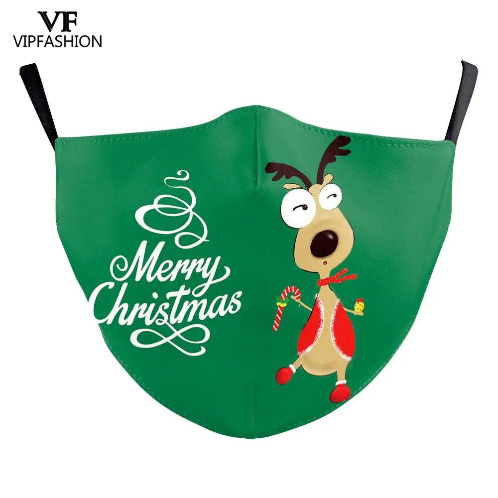 Vip модный моющийся многоразовый уход за кожей лица Тканевая маска на Рождество с