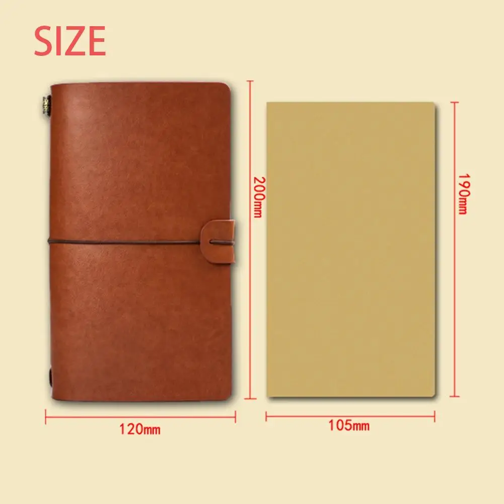 

Fine Leather Journal the Notebook is Made Entirely Book Hand Stationery Sketchbook Supplies Note Journal School Office Kraf S1T3