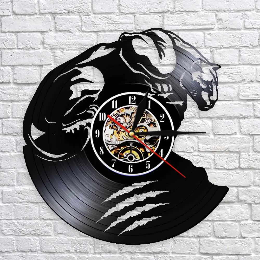 Настенные часы с изображением арктической кошки Пантеры настенные украшения для