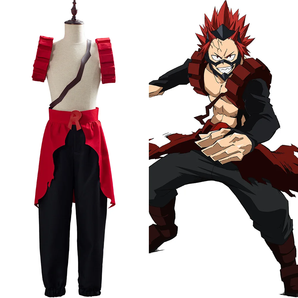Аниме Boku no My Hero Академия косплей Kirishima Eijiro Косплей костюмы полный костюм Хэллоуин