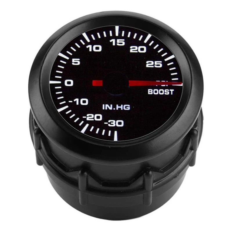 

Комплект вакуумных манометров Turbo Boost, -30-30 фунтов на квадратный дюйм, 12 В, измеритель давления с светильник кой для легковых автомобилей и гр...